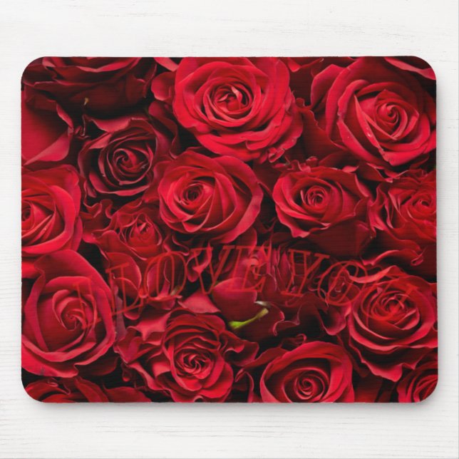Rose Liebe Mousepad (Vorne)