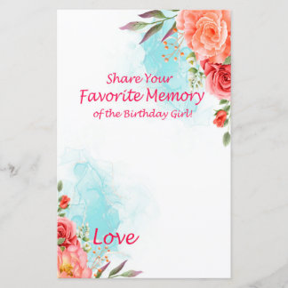 Rose Lieblingsgedächtnis der Geburtstagskarte