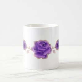 Rose liebt Design metallische Lila Rose Kaffeetasse