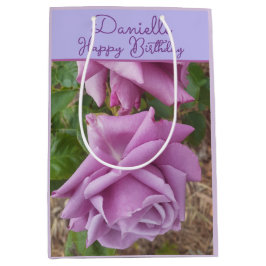 Rose Lila Blüten Blumen Mädchen Name Geburtstag Mittlere Geschenktüte