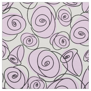Rose Lilac große Mustergewebe Stoff