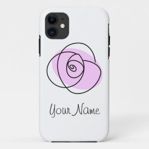 Rose Lilac "Name" iPhone Fall Case-Mate iPhone Hülle