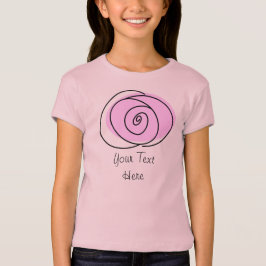 Rose Lilac 'Text' Girls' T - Shirt