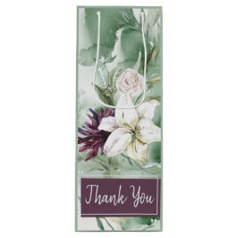Rose, Lily, Magnolia Geschenktüte Für Weinflaschen