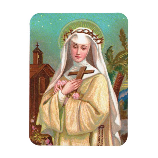 Rose Lima durch Nacht (M 024) Magnet (Vertikal)