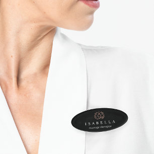 Rose-Lotus-Logo WELLNESS-CENTER Namenschild