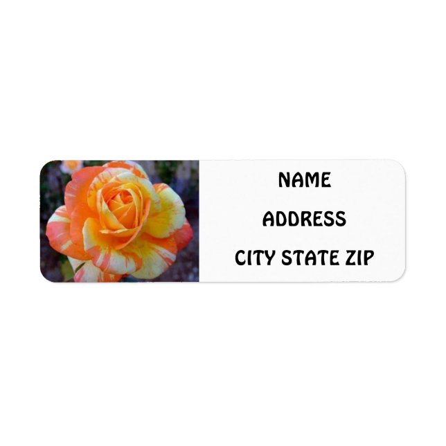**ROSE-LOVERS**-ADRESSE-ETIKETT (Vorne)