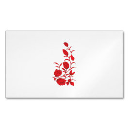 Rose Madder, Blumendesign von Thunderbird Magnetische Visitenkarte