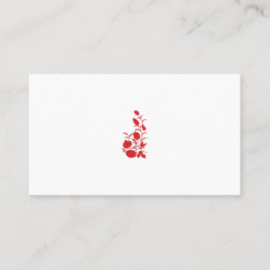 Rose Madder, Blumendesign von Thunderbird Terminkarte