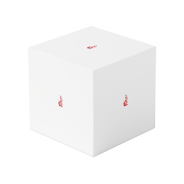 Rose Madder, Blumendesign von Thunderbird Würfel (Vorderseite Schrägansicht)