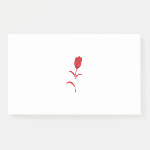 Rose Madder, Lava Red, Blumendesign Post-it Klebezettel