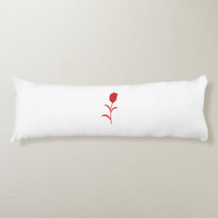 Rose Madder, Lava Red, Blumendesign Seitenschläferkissen