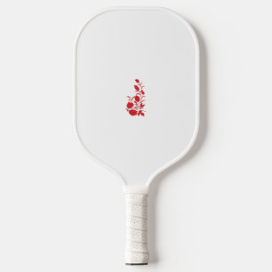 Rose Madder, Thunderbird floral design Pickleball Schläger