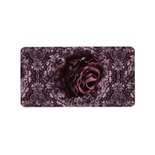 Rose Mandala  Adressaufkleber