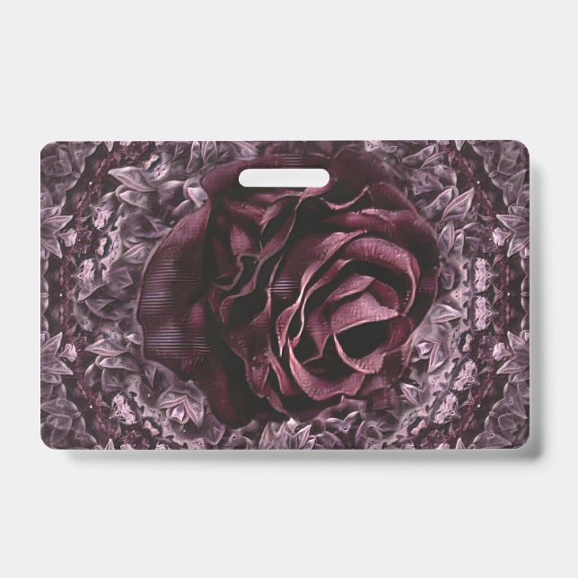 Rose Mandala Ausweis (Vorderseite)