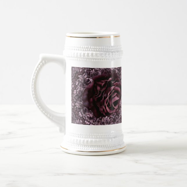 Rose Mandala Bierglas (Links)
