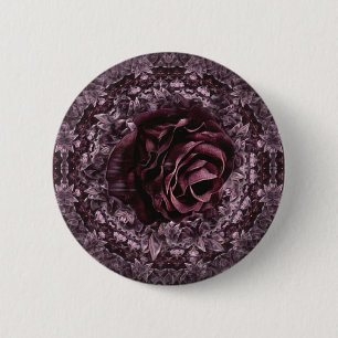 Rose Mandala Button