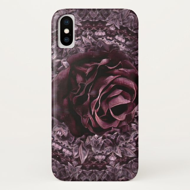 Rose Mandala Case-Mate iPhone Hülle (Rückseite)
