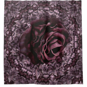 Rose Mandala  Duschvorhang