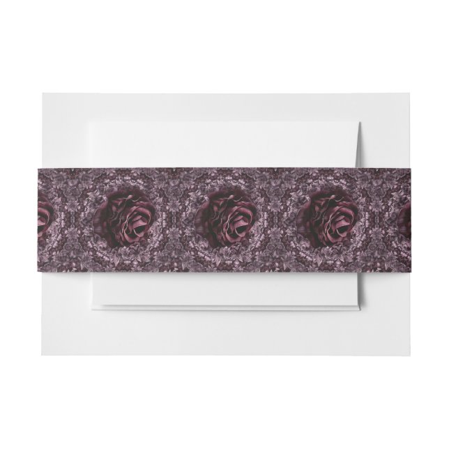 Rose Mandala Einladungsbanderole (Vorderseite Beispiel)