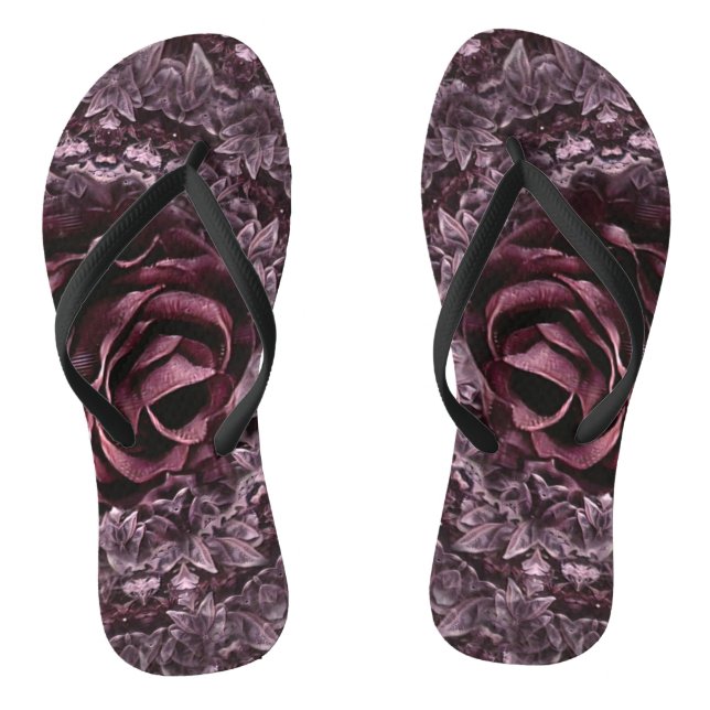 Rose Mandala Flip Flops (Fußbett)