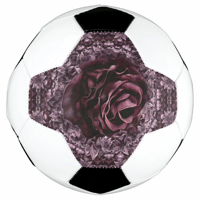Rose Mandala Fußball (Vorderseite)