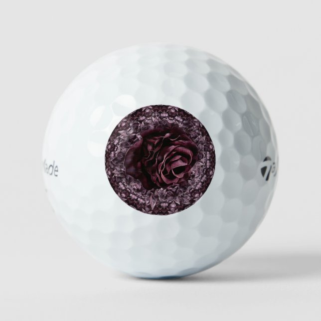 Rose Mandala Golfball (Vorderseite)