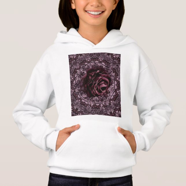 Rose Mandala Hoodie (Vorderseite)