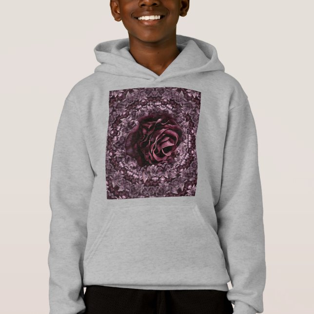 Rose Mandala Hoodie (Vorderseite)