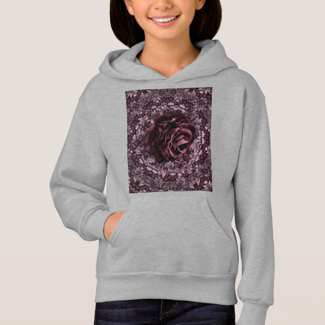 Rose Mandala Hoodie (Vorderseite)