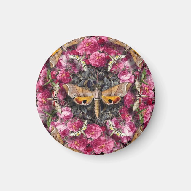 Rose Mandala Magnet (Vorne)