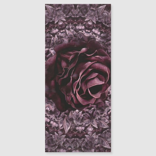 Rose Mandala Magneteinladung (Vorderseite)