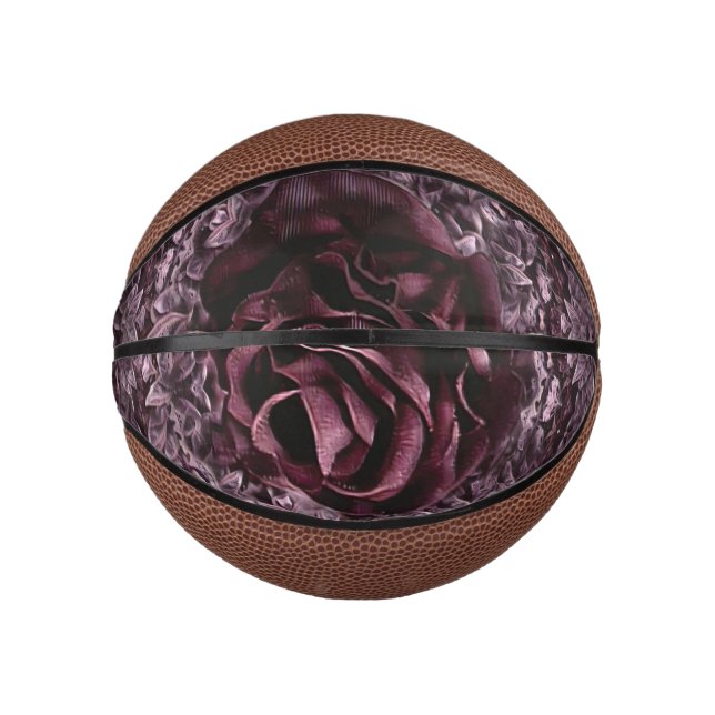 Rose Mandala Mini Basketball (Vorderseite)