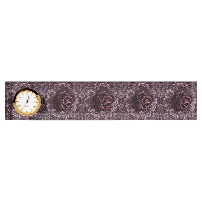 Rose Mandala Namensplakette (Vorderseite)