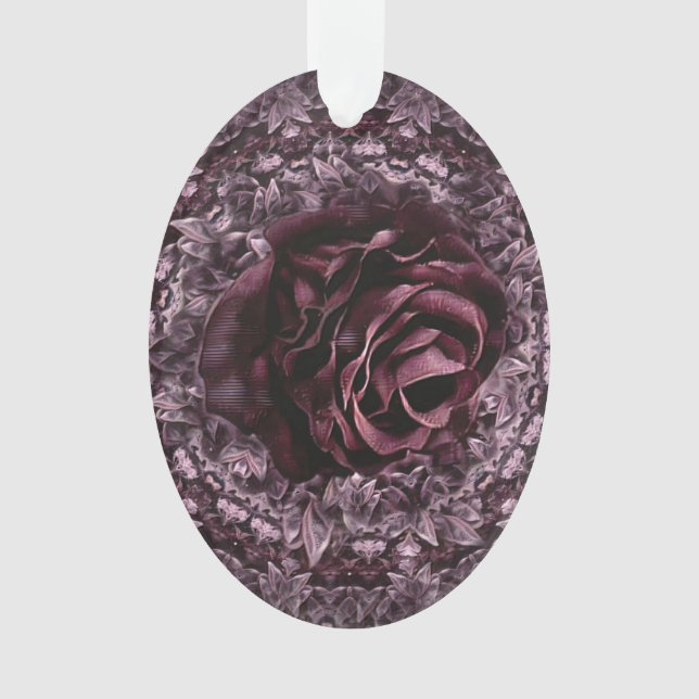 Rose Mandala Ornament (Vorderseite)