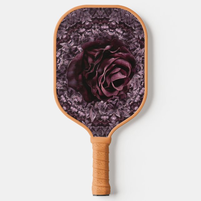 Rose Mandala Pickleball Schläger (Vorderseite)