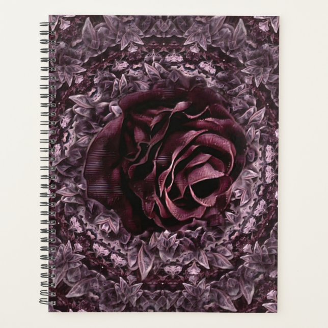 Rose Mandala Planer (Vorderseite)