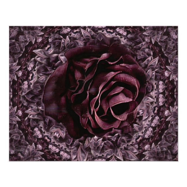 Rose Mandala Poster (Vorderseite)