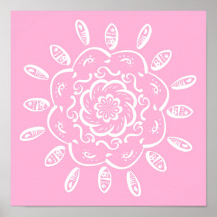 Rose Mandala Poster