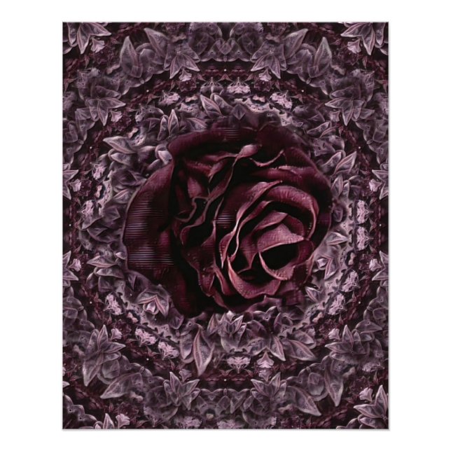 Rose Mandala Poster (Vorderseite)