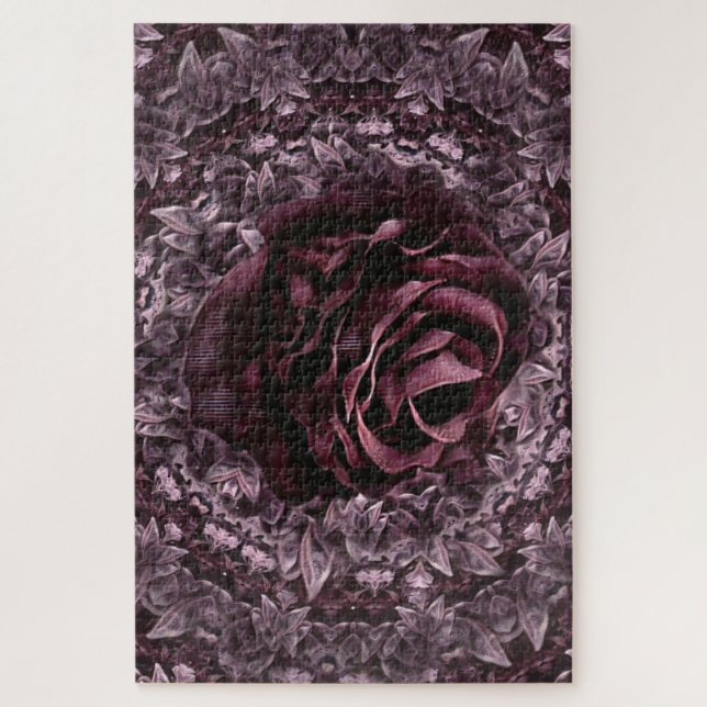 Rose Mandala Puzzle (Vertikal)