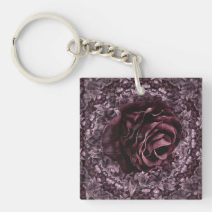 Rose Mandala Schlüsselanhänger