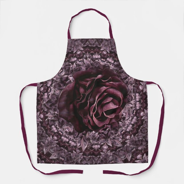 Rose Mandala Schürze (Vorderseite)