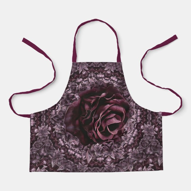 Rose Mandala Schürze (Vorderseite)