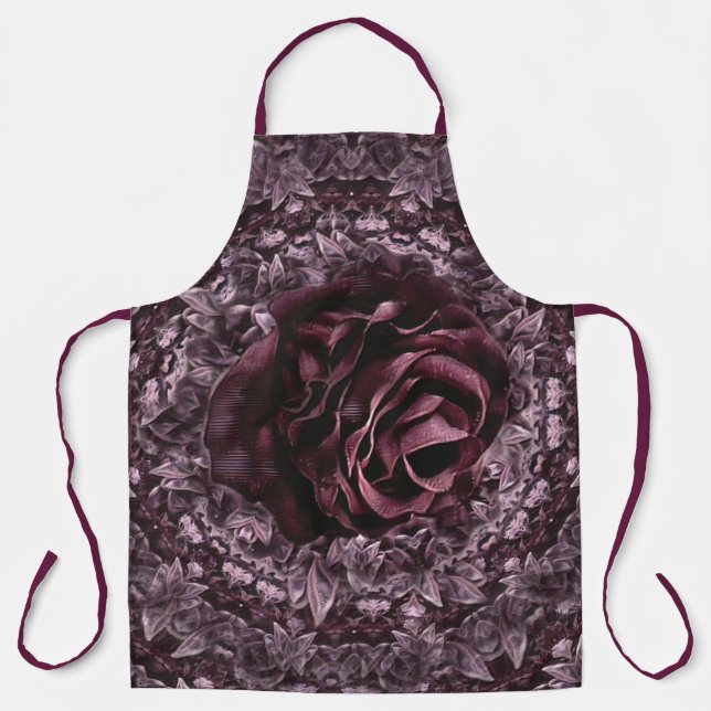 Rose Mandala Schürze (Vorderseite)
