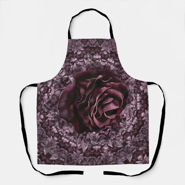 Rose Mandala Schürze (Vorderseite)