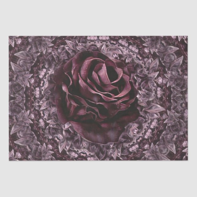 Rose Mandala Seidenpapier (Vorderseite)