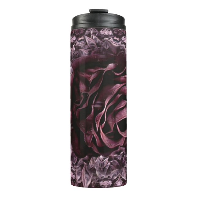Rose Mandala Thermosbecher (Vorderseite)