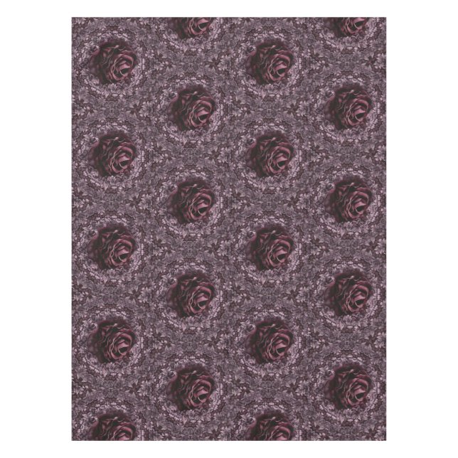 Rose Mandala Tischdecke (Vorderseite)