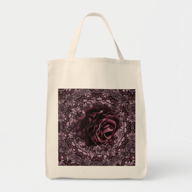 Rose Mandala  Tragetasche (Vorne)